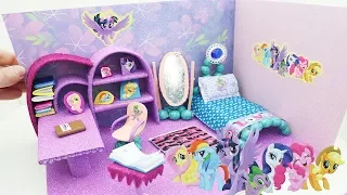 МИНИ комната для ИСКОРКИ своими руками!!!(my little pony)DIY Miniatures dollhouse~ Twilight Sparkle