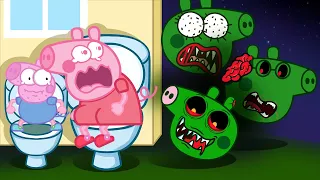 Zombie Apocalypse...! What Happened To George Pig 🧟‍♀️ ?? | Peppa Pig Funny Animation