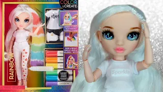 Unboxing Rainbow High Blue Eyes Colour & Create Doll