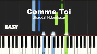 Shaddaï Ndombaxe - Comme Toi | EASY PIANO TUTORIAL BY Extreme Midi