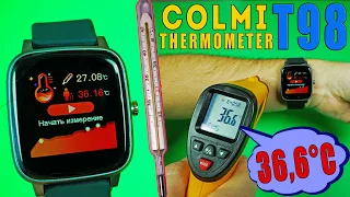 COLMI T98 Thermometer | СМАРТ ЧАСЫ С ФУНКЦИЕЙ ИЗМЕРЕНИЯ ТЕМПЕРАТУРЫ ТЕЛА