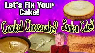 Tips And Tricks In Baking A Sponge Cake/Fix A Sunken Cake/Fix A Cheesecake Crack! #spongecake