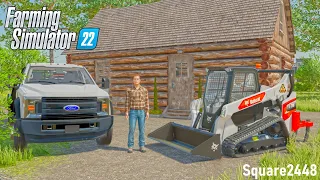 BUILDING A LOG CABIN (ROLEPLAY) | FARMING SIMULATOR 22