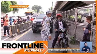 Ilang motoristang dumaan sa EDSA Busway kahit bawal, tiniketan | Frontline Pilipinas