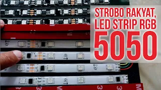 Review LED Strip 5050 Untuk Strobo Kaca Low Budget