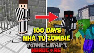 KIROMC TÓM TẮT 100 NGÀY VƯỢT NGỤC NHÀ TÙ KHỎI ZOMBIE APOCALYPSE MINECRAFT-SINH TỒN SIÊU KHÓ