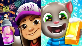 Subway Surfers : Mexico 2021 vs Talking Tom Gold Run