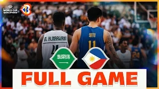 Saudi Arabia v Philippines | Basketball Full Game - #FIBAWC 2023 Qualifiers