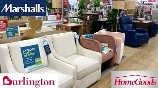 MARSHALLS HOMEGOODS BURLINGTON FURNITURE CHAIRS HOME DECOR SHOP WITH ME SHOPPING STORE WALK THROUGH