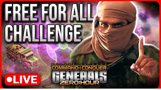 $150 Pro FFA Challenge WITH (Limited) Chat! | C&C Generals Zero Hour
