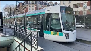 Alstom Citadis 402 - T3a - Réseau IDFM (Île-De-France) - Porte de Vincennes à Pont du Garigliano