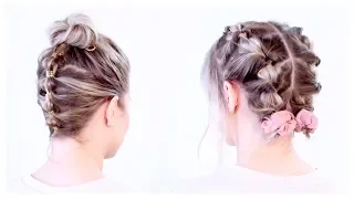 SUPER CUTE UPDOS FOR SHORT HAIR | Milabu