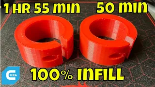 Faster 100% Infill Prints with Cura 4.13 on Ender 3D Printer