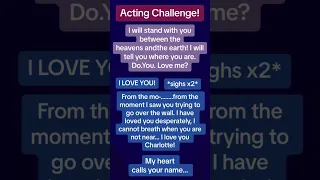 Acting challenge!🎭#acting #actingchallenge #moviescenes #lipsyncacting #actingtips #songwithlyrics