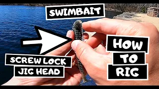 How to Rig Keitech Swing Impact Fat 4.8 Exposed Hook Jighead - 6th Sense Divine Screw Lock Swimbait