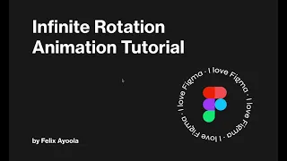 Infinite Rotation Animation with Figma interactive components