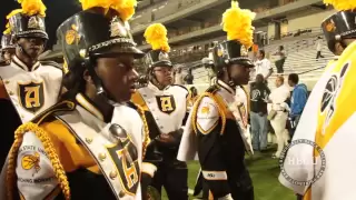 Alabama State - Marching out of the Stadium vs Southern 2013