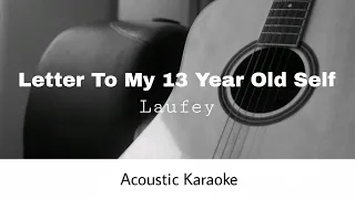 Laufey - Letter To My 13 Year Old Self (Acoustic Karaoke)