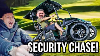 TEARING UP THE GOLF COURSE *CHASED BY SECURITY*