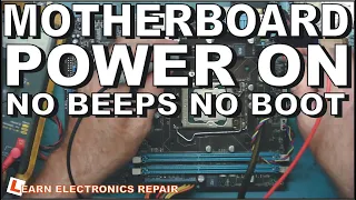 Motherboard Repair Powers On but No Beeps No Boot - LER #089