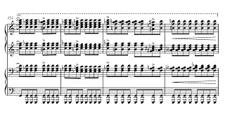 Nikolai Kapustin - Sinfonietta for Piano 4-Hands, Op. 49 (1986) [Score-Video]