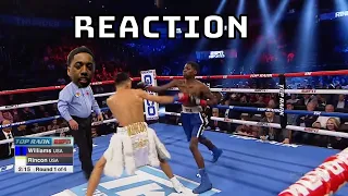 Emanuel Williams vs John Rincon Full Fight | REACTION