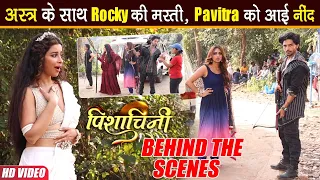 Pishachini BTS: धूप में किया Rani-Pavitra-Rocky ने Zombies Scene को Shoot, अस्त्र के साथ की Practice