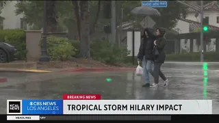 Tracking the effects of Tropical Storm Hilary