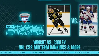 2022 NHL CSS Midterm Rankings: Wright vs. Cooley, Nemec vs. Jiricek & More | THW Prospect Corner