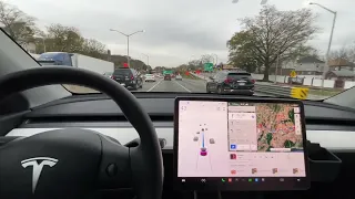 Tesla Model Y driven in NewYork