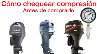 cómo chequear compresión a motor fuera de borda.#outboard #barcos   #boatrepairs #compresion #usa