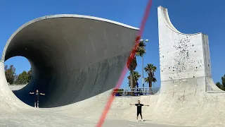 Sneaking into the worlds Biggest Skatepark!