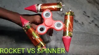 Experiment  Rocket Vs Fidget Spinner Experiment/FIDGET SPINNER VS ROCKET