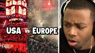 THIS ENERGY IS UNMATCHED!!! Basketball Fans and Atmosphere USA Vs Europe Reaction