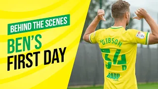 Behind-The-Scenes: Ben Gibson's first day at NCFC 🔰