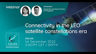 Connectivity in the LEO satellite constellations era - Webinar