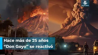 Así se vería una mega explosión del Popocatépetl, según IA