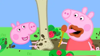 Peppa Pig and George are Digging in the Garden |