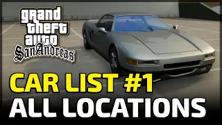 Car List #1 - All Import / Export Car Locations (GTA San Andreas Definitive Edition)