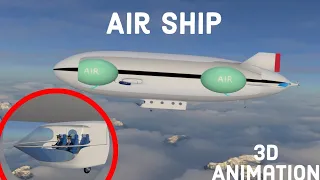 How an Air-ship or Blimps work?.|zeppelin, blimps, airship |3d animation | leran from the base