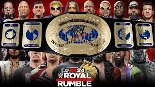 WWE 2K24 ROYAL RUMBLE MATCH FOR THE OLD WWE INTERCONTINENTAL CHAMPIONSHIP!