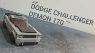 lego dodge challenger demon 170 moc | inspired by @NafBuiltIt | #8widecars