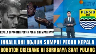 🔴 INNALILAHI ROJIUN!! Tak Terima Persib Juara, Bobotoh Dilempar Batu, Bonek Ngamuk di Surabaya