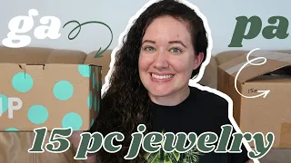 who did it better: ga or pa? | thredup 15 piece jewelry unboxing