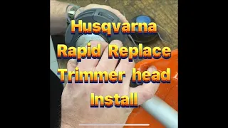 how to use husqvarna rapid replace