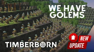 Timberborn! NEW UPDATE AND THERE ARE GOLEMS