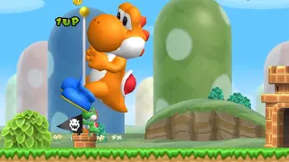 Giant New Super Mario Bros. Wii Yoshi  - Full Walkthrough -  #01