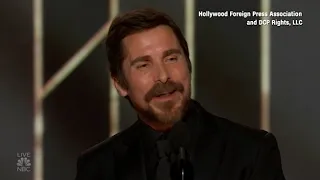 Christian Bale Thanks Satan At Golden Globes