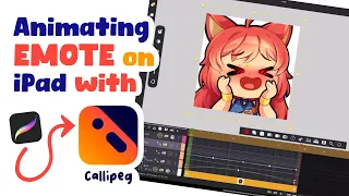 How to ANIMATE this BLUSH EMOTE on iPad Pro 🧡  CALLIPEG APP