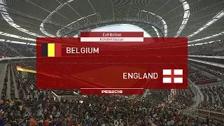 PES 2019 | BELGIUM vs. ENGLAND | FIFA WORLD CUP | FULL MATCH GAMEPLAY